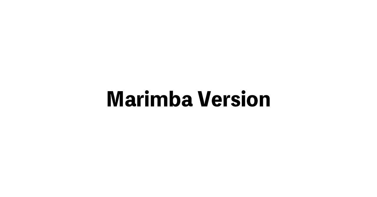 Marimba Version